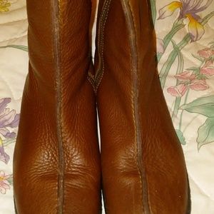 Born Brown Leather Mid-Calf Boots